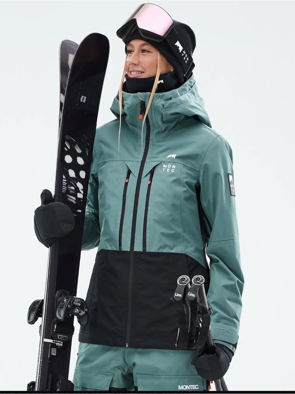 Montec Moss W Women’s XS Ski Jacket Atlantic/Black⭐️like New⭐️Shield Tec Shell